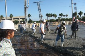 PB in a concrete pour at the USDA