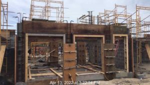 East side of vestibule loading dock with framesformsrebar min