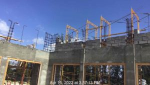 cmu layed south wall to corner of east wall min