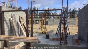 tube steel door frames set on vestibule on northside at cart shed min